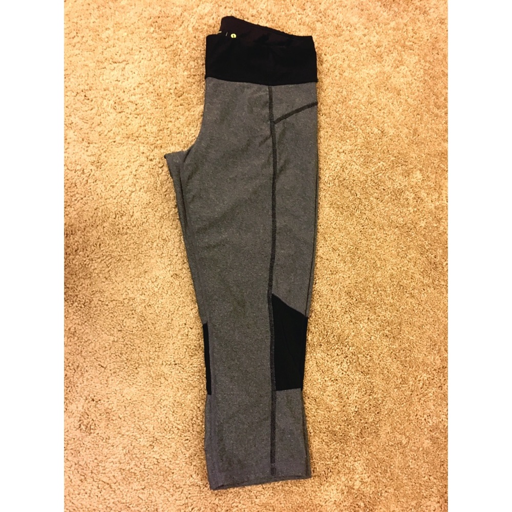 Black & Grey calve workout leggings